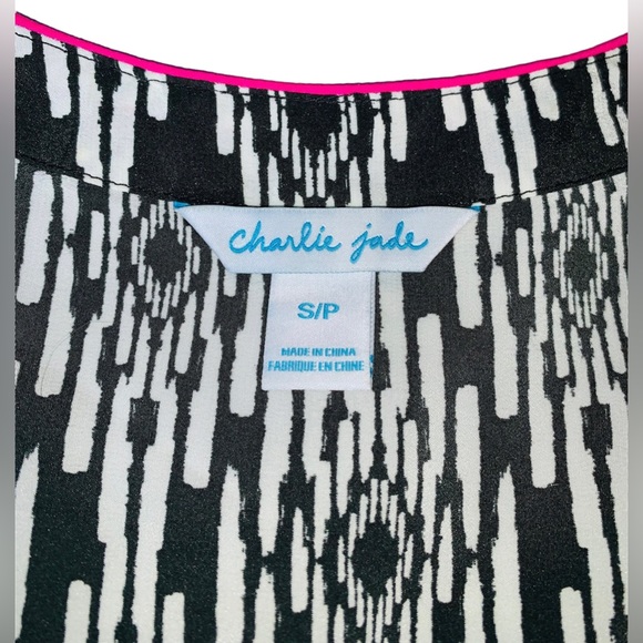 Charlie Jade Silk Sleeveless Tie Waist Midi Dress Size Small - Picture 8 of 9